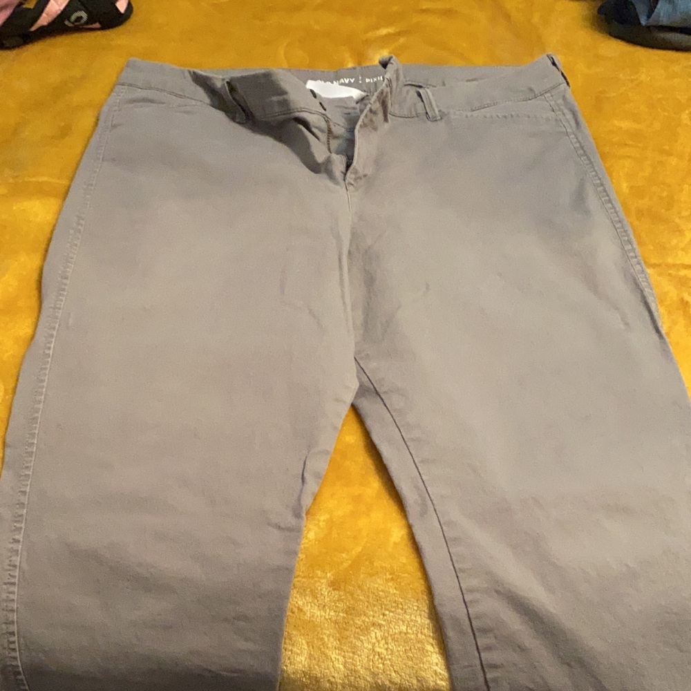 Old navy gray khakis